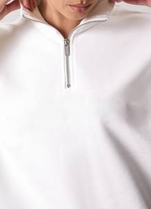 Sudadera de Forro Polar para Mujer, Ecológica, Cuello Alto, Logotipo Personalizado, Mangas Largas, Talla Grande, Estilo Urbano de Moda - Product Image 5