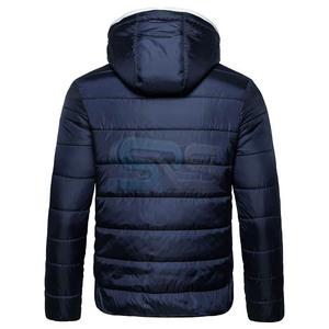 Chaqueta acolchada de servicio OEM para hombre, chaqueta de invierno, abrigo grueso de burbujas, ropa de calle elegante, diseño de prendas de vestir exteriores cálidas con capucha de alta calidad - Product Image 6