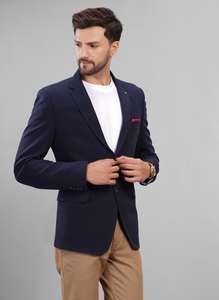 Blazer Azul Marino de Alta Demanda, Chaqueta Formal Elegante para Hombre para Reuniones de Negocios y Eventos Nocturnos a Precio Directo de Fábrica - Product Image 3