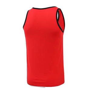 เสื้อแขนกุดระบายอากาศได้ดีลำลองสำหรับผู้ชายเสื้อกล้ามสำหรับยิมแต่งขอบสีตัดกัน - Product Image 4