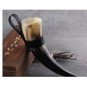 Auténtica Jarra de Cuerno Vikinga Hecha a Mano, Taza Nórdica para Cerveza o Sidra, para Reenactaciones Medievales y Decoración de Bares - Product Image 3