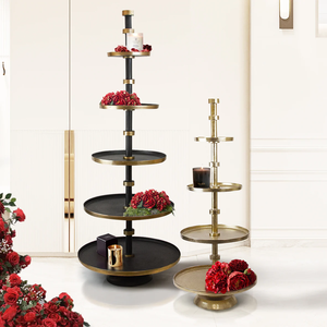 Branche de chêne Serveur à deux niveaux Support à dessert inspiré de la nature avec détails en chêne rustique pour mariages, événements et décoration intérieure - Product Image 6