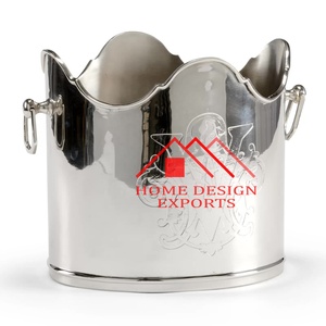 latest Design Silver Color Wine Cooler <b>Metal</b> Champagne <b>Bottle</b> Ice Bucket With Customized Logo for Bar Wine Chiller for Party - Product Image 3