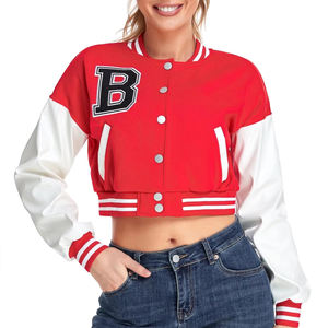 Veste de survêtement pour femme de fabrication professionnelle, tissu doux de qualité supérieure, veste de survêtement courte pour femme pour un usage décontracté - Product Image 1