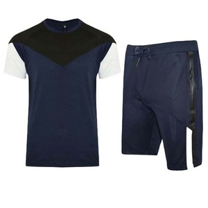 Ensemble de vêtements de sport pour homme, été, tissu tricoté respirant à séchage rapide, haut à manches courtes et short de sport - Product Image 6