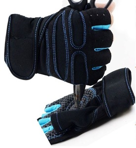 Custom Half Finger Gym Fitness <b>Gloves</b> Neoprene Adjustable Wrist Strap Non Slip Weightlifting Workout Training <b>Gloves</b> Unisex OEM - Product Image 2