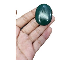 หยกเขียวธรรมชาติทรงรีแบบคาโบชอง ขัดเงา หินหลวม บรรเทาความเครียด ขายส่งจาก Rais agate - Product Image 4