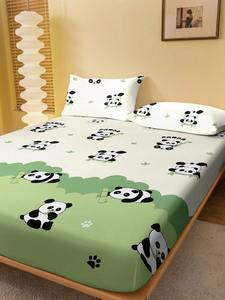 Vente en gros de linge de lit en coton 100% 400TC, motif animal 3D, ensemble de draps pour toutes les saisons, couleur personnalisée, ensemble de literie 4 pièces rembourré en laine - Product Image 4