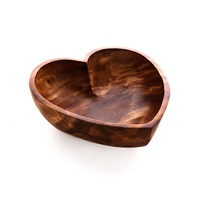 Saladier en bois sculpté à la main avec vernis brillant pour la maison bols à pâte en bois de forme ovale de taille personnalisée ensemble de 3 pour restaurant