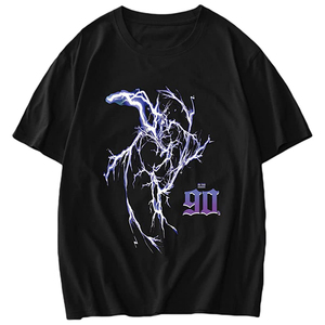 T-shirt unisexe décontracté 100% coton de haute qualité col rond manches courtes 260 grammes motif d'impression DTG personnalisé surdimensionné - Product Image 3