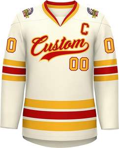 Maillot de hockey sur glace réversible bon marché de la ligue universitaire de sublimation personnalisé à la mode Offre Spéciale - Product Image 5