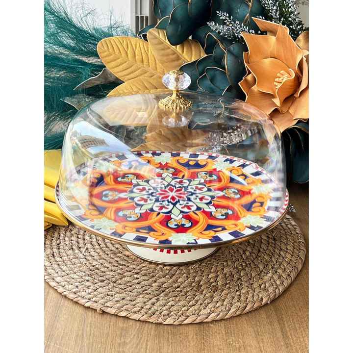Elegance Enamel Cake Jar
