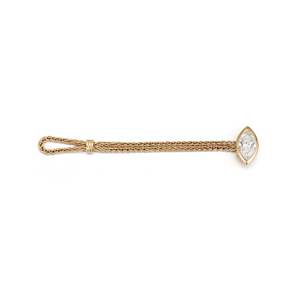 Anillo de Cadena con Diamantes Marquise Chic de 1.00 Ct D-F VVS1-VS2, Diamante Cultivado en Laboratorio en Oro Amarillo de 18K, para Novia, Boda, Compromiso, Fiesta - Product Image 2