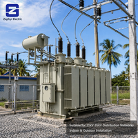 Transformateur de distribution triphasé immergé dans l'huile S11 S13 S15 10kV 0.4kV 11kV 33kV 50kVA-3150kVA