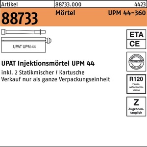 Anclajes para Concreto, 6 Piezas, R 88733 UPM 44-360, Mortero de Inyección de Resina Sintética, Marca UPAT, 6 Unidades por Paquete - Product Image 1
