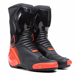 Color de contraste naranja y negro Precio competitivo Estilo más nuevo Material de cuero de PU Nueva llegada Botas de moto hechas a mano - Product Image 1