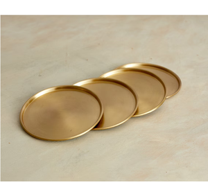 Posavasos de Latón con Aspecto Lujoso, Diseño Personalizable, Protección Ecológica y Confiable para Mesas de Comedor y de Café (Forma Redonda) - Product Image 4