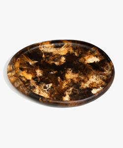 จานเรซิ่นขัดเงาสไตล์ตะวันตก ลายวนสีขาวแบบอินเดีย สำหรับใส่สลัด ผลไม้ ใช้ในงานเลี้ยง คุณภาพสูง ดีไซน์หรูหรา ผลิตจากวัสดุเกรดอาหาร faizacraft - Product Image 5