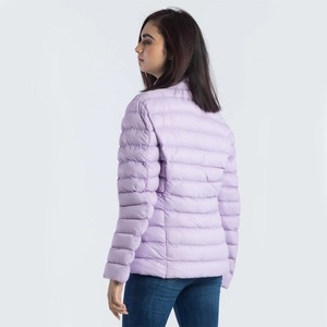 2024 nuevo diseño de mujer XL acolchado abajo Puffer chaquetas de moda al por mayor ropa de invierno con relleno de algodón estilo largo - Product Image 3