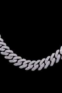 Collar de Cadena Cubana de Lujo con Incrustaciones de Diamantes, Moissanita VVS, Chapado en Rodio, Plata de Ley Ortodoxa, Joyería para Regalo de Fiesta - Product Image 5