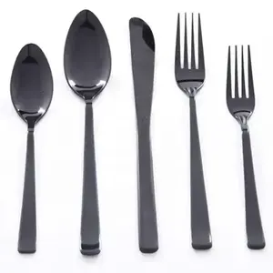 Ensemble de couverts en acier inoxydable avec poignée en marbre élégant parfait pour les parties de thé et les événements de mariage élégants utilisation d'ustensiles de cuisine - Product Image 6