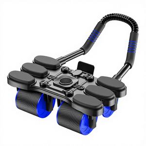 Equipo de Ejercicio Abdominal para Gimnasio en Casa con Diseño de 4 Ruedas y Soporte de Codo con Rebote Automático de Material PP - Product Image 3