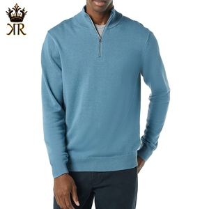 Sweat-shirts en molleton léger pour homme, 100% coton, fabriqués en usine, pour l'hiver, motif uni, fermeture éclair privée - Product Image 1