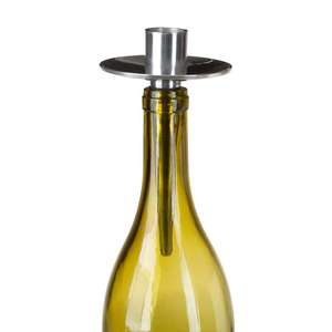 Candelabro de hierro para botella de vino, soporte para vela - Product Image 2