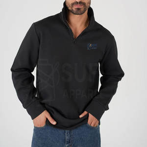 Sudadera Casual de Invierno para Hombre, Cierre de Cremallera, Manga Larga, Color Sólido, 100% Algodón, Cómoda - Product Image 1