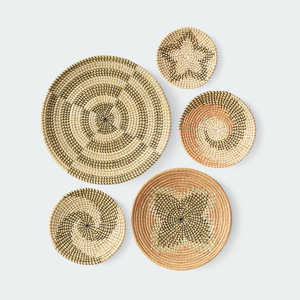 Art mural en herbe de mer de luxe, ornement en fibre de paille pour la décoration intérieure, pièce d'exposition en herbe de mer naturelle - Product Image 6