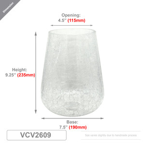 VCV2609 - ชามทรงกรวยขนาดใหญ่ลายแตกแบบฟรอสต์เวล - 9.25 - Product Image 3