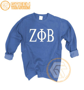 Sweat-shirt en molleton de coton respirant pour femme, brodé sur mesure, motif Zeta Phi Beta, idéal pour l'hiver, vente en gros - Product Image 1