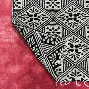 Hand Tufted <b>Black</b> & White Wool <b>Rug</b> Modern Geometric Diamond Floral Boho Area Carpet Decorative Home Flooring - Product Image 4