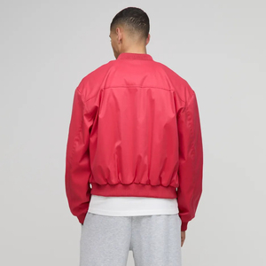 Veste d'université coupe-vent 100% polyester sur mesure pour hommes veste de patchs de broderie en chenille personnalisée de haute qualité pour homme - Product Image 3