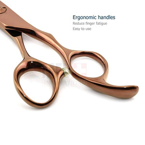 Ciseaux de beauté professionnels avec manche en acier inoxydable différentes tailles pointe de lame tranchante prix raisonnable - Product Image 5