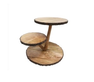 Accessories Hot Wedding <b>Supplies</b> Nordic Wooden <b>Cake</b> Stand <b>Decorative</b> Tableware Eco Friendly Natural <b>Cake</b> Stand Metal Wooden - Product Image 2