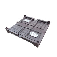 Conteneur métallique industriel pliable et empilable en acier pour emballages retournables