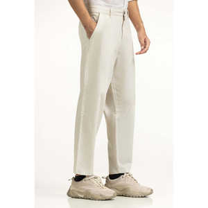 Pantalones Chinos Casuales de Verano para Hombre, Cintura Media, 90% Algodón, 10% Lino, Oxford, Antiarrugas, con Cierre Decorativo y Logotipo Personalizable - Product Image 1