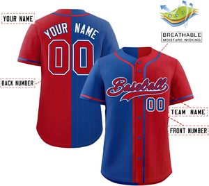 Jersey de béisbol atlético de secado rápido abotonado camisa juvenil personalizada tela de malla transpirable bordado aparejos sarga DISEÑO DE EE. UU. - Product Image 2