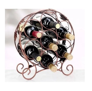 Porte-bouteilles en métal de bonne qualité Design de fantaisie Décoration de restaurant et d'hôtel Porte-bouteille luxueux. - Product Image 6