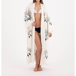 ชุดกิโมโนผู้หญิงแบบยาวเต็มตัว สไตล์โมเดิร์นมินิมอล ดีไซน์ยาวพิเศษ เพื่อการแต่งตัวแบบเลเยอร์อย่างมีสไตล์และลุคสบายๆ ที่ดูหรูหรา - Product Image 5