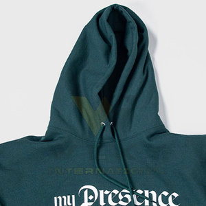 Sweat-shirt à capuche à impression bouffante avec logo personnalisé le plus vendu avec tissu polaire d'hiver motif solide conception de col à capuche - Product Image 3