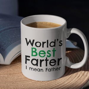 Tasse à café en céramique imprimée de lettres, cadeaux pour papa, fête des pères unique, cadeau d'anniversaire - Product Image 2