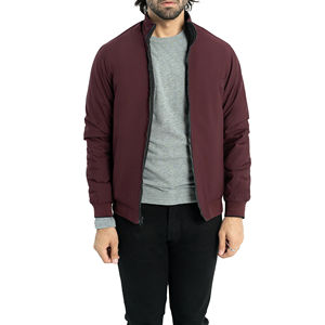 Blouson Bomber Homme Luxe 2026 en Toile Zippé – Tissu Haut de Gamme Couleur Unie Hiver Extérieur Imperméable Coupe-Vent Col Montant - Product Image 1