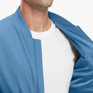 Chaqueta de bombardero de invierno para hombre con mangas largas de alta demanda a prueba de viento y cierre de cremallera transpirable cálido - Product Image 3