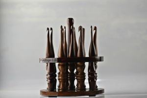 Juego de Agujas de Ganchillo de Madera de Sheesham Decor N Utility Craft, 13 Unidades, Color Marrón Natural, Hechas a Mano, Ergonómicas, Soporte para Tejer y Hacer Ganchillo, 6x4 - Product Image 4