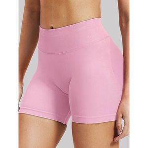 Vente chaude Shorts de Yoga pour les femmes taille haute Butt Scrunch entraînement Gym Fitness Sports Activewear - Product Image 4