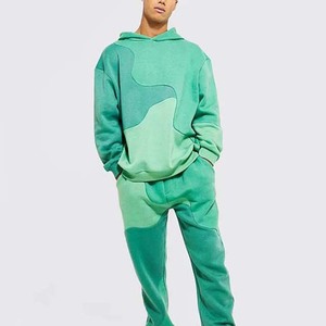 Bulk Wholesale Blank Pullover Hoodies Sweatpants Sets <b>Men's</b> Sports <b>Thermal</b> Jogger Sweat Suit 2 Piece Track Suits OEM Service - Product Image 4