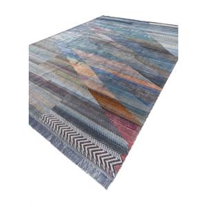 Alfombra Rectangular Freedom Manchaha Azul Abstracta Hecha a Mano con Lana y Seda de Bambú para Sala de Estar y Dormitorio Les-8324 - Product Image 2