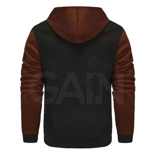 Venta al por mayor personalizado cremallera sudaderas con capucha para los hombres Venta caliente Casual 100% chaqueta de lana de algodón con patrón sólido chaqueta de los hombres con capucha - Product Image 2
